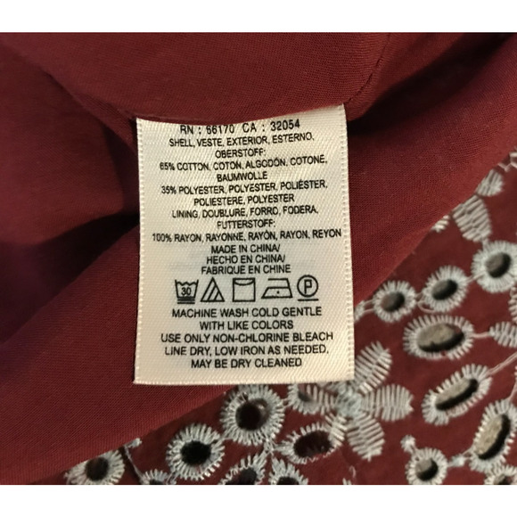 Anthropologie Feather Bone Ynez Eyelet Tunic Dress - Size Medium - Picture 9 of 10